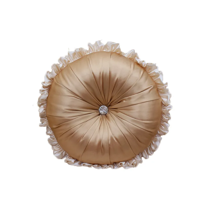 Европейские подушки Роскошная атласная ткань с алмазными декоративными