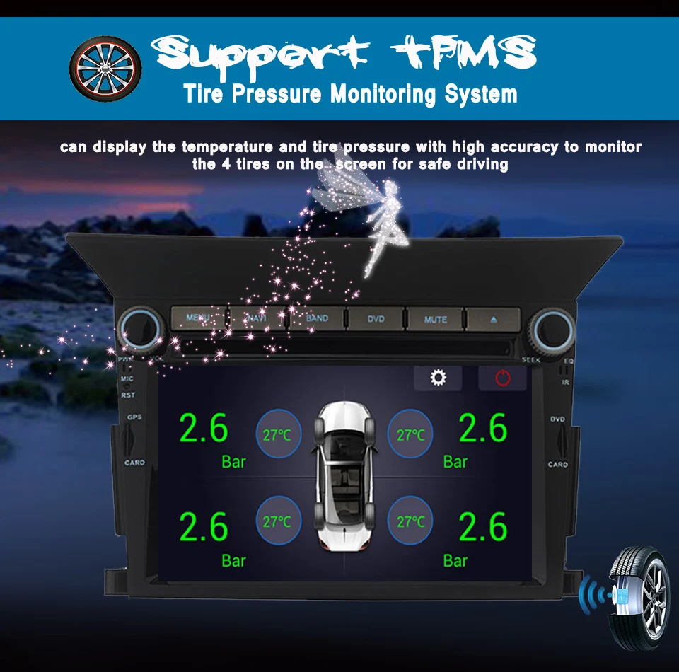 2 din 2 ГБ+ 32 ГБ, Android 9.0Car DVD для пилот 2009 2010 2011 2012 2013 авто Tablet PC стерео радио FM gps ГЛОНАСС лента Регистраторы