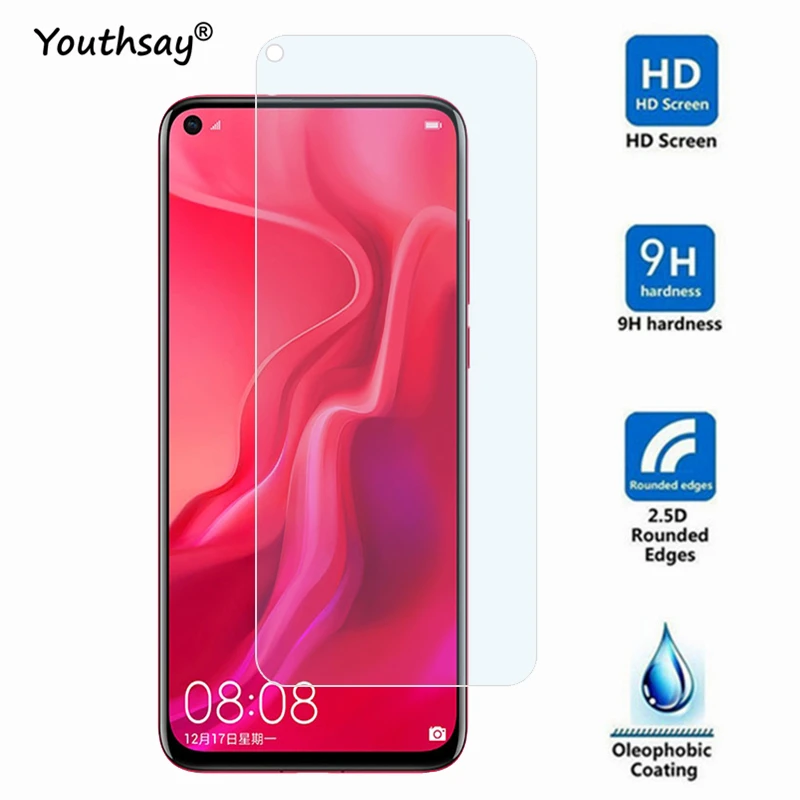 Pel&iacute;cula protectora de pantalla de tel&eacute;fono, cristal templado para Huawei Nova 4, pel&iacute;cula protectora de tel&eacute;fono para Huawei Nova 4, pel&iacute;cula para Huawei Nova 4, 2 uds.-2