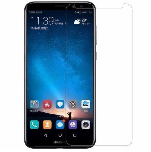 Защитное покрытие для экрана закаленное стекло Huawei Mate 10 Lite защитная пленка