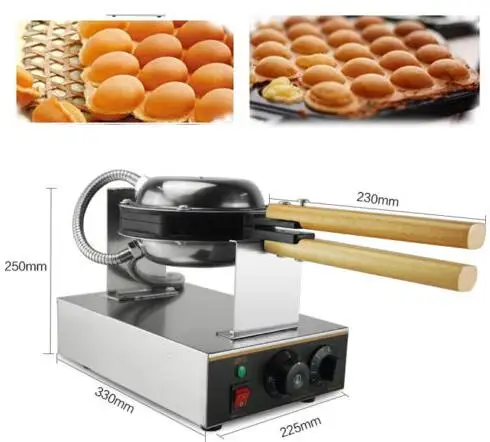 

110V Electric Egg cake oven QQ Egg Waffle Maker egg waffle machine