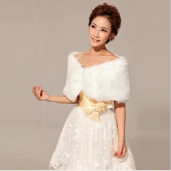 Свадебные палантины из искусственного меха высокого качества теплая формальная