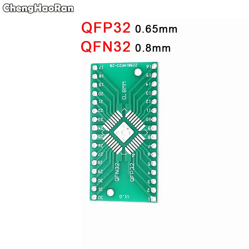 QFN32 QFP32 ChengHaoRan QFN44 48 QFP32 SOP24 SSOP24 QFP64 QFN64/40 TSOP56 для DIP PCB плата передачи DIP-24/32/40/48 кнопочный экран шаг адаптер - Цвет: QFN32 QFP32