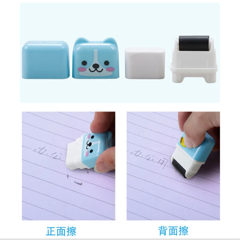 1 шт. Kawaii креативные роликовые милые резинки Мультяшные резиновые детские канцелярские принадлежности Школьные и офисные принадлежности подарки горячая распродажа