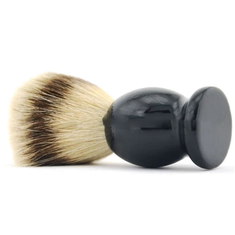 

Badger Hair Men's Hair Shaving Brush Salon Facial Beard Safety Cleaning Appliance Shave Tool Beards Brush Wood Handle for men