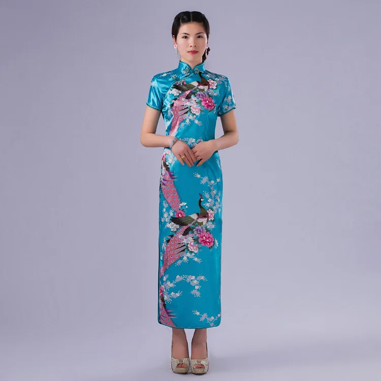 Женское длинное платье Qipao вечернее с длинным рукавом 6 цветов|dress iphone|clothing manufacturers
