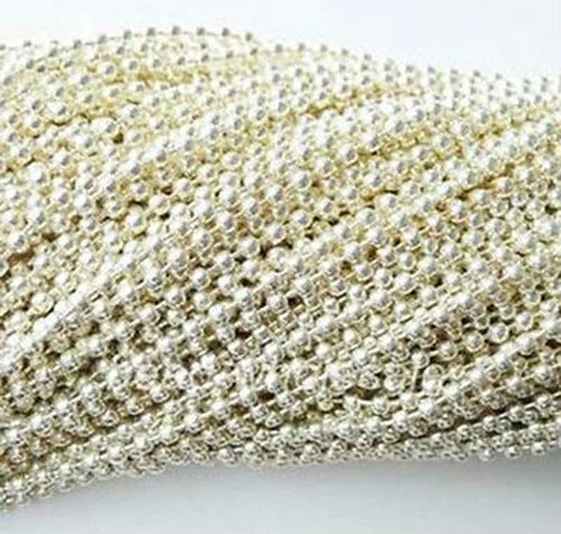 100m/lot Gold Metal Ball round Chain for Necklace and Bracelet Finding 2.5x2.5mm (lead free nickel free) | Украшения и аксессуары
