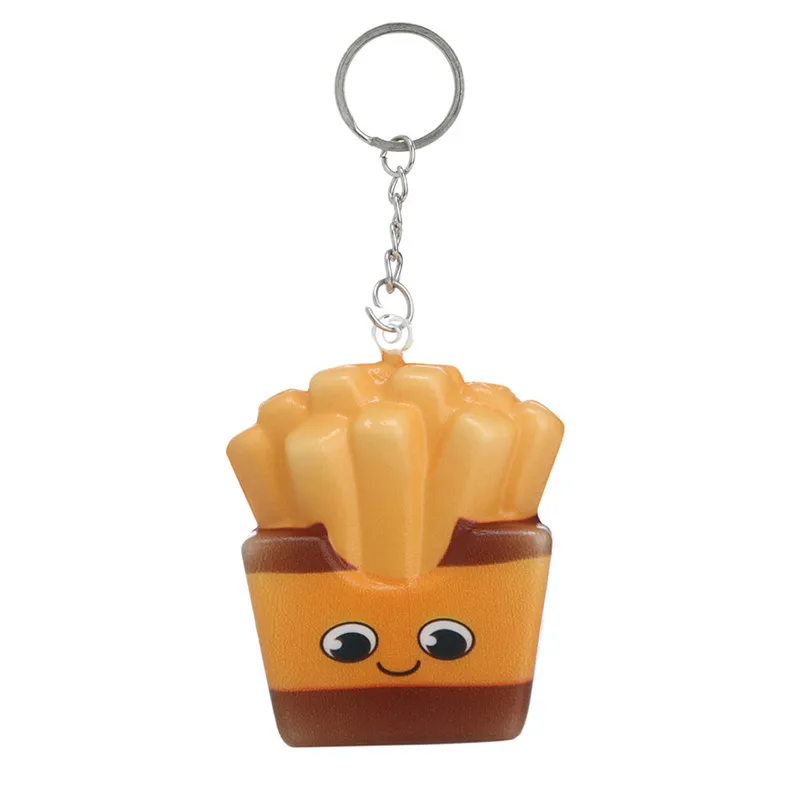C Стиль Squishies Kawaii мультфильм Картофель фри чипсы замедлить рост крем душистый брелок стресса Антистресс игры F1 - Цвет: C