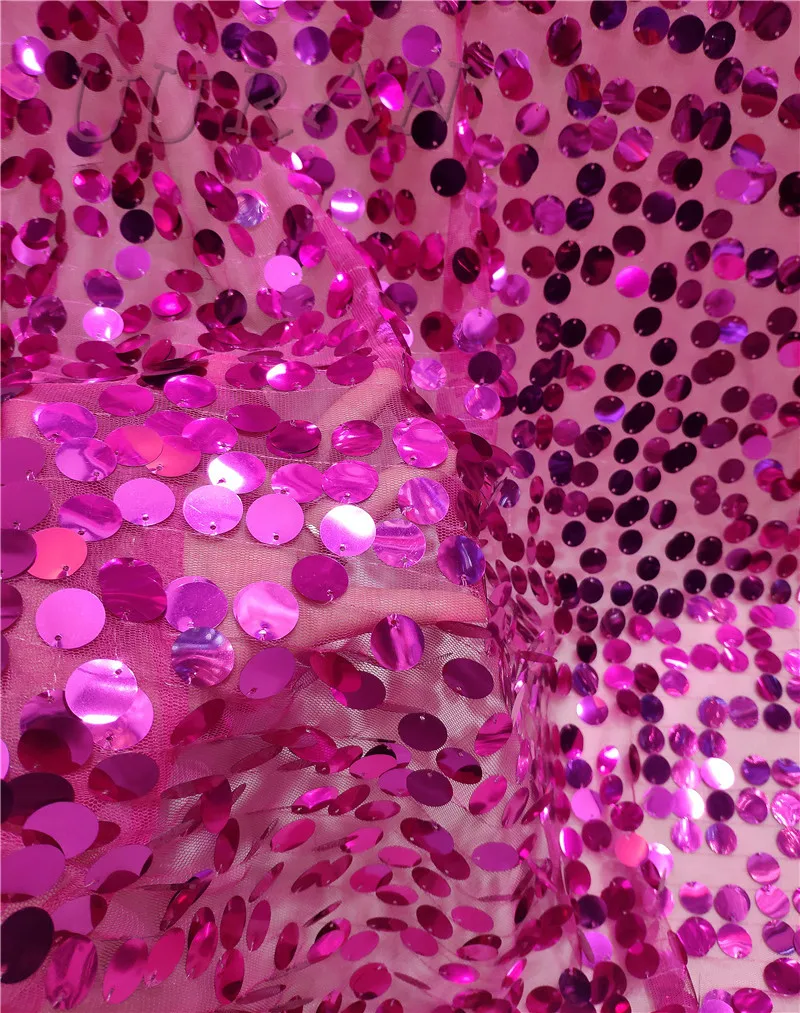 

Fushia розовая кружевная ткань с пайетками 2019 Роскошная французская чистая кружевная ткань высокого качества Тюль Сетка кружевная Ткань 5 ярд...