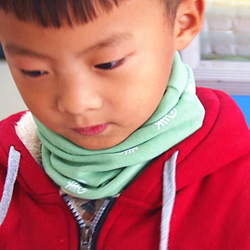 Хлопковый шарф на весну и зиму круглый воротник для малышей с бантом в виде