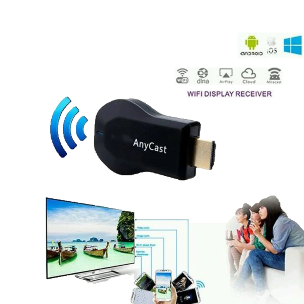Беспроводной ТВ приемник M2 HDMI для iPhone X 8 7 6 адаптер Miracast IOS и Android|SmartTV-стики тюнеры|
