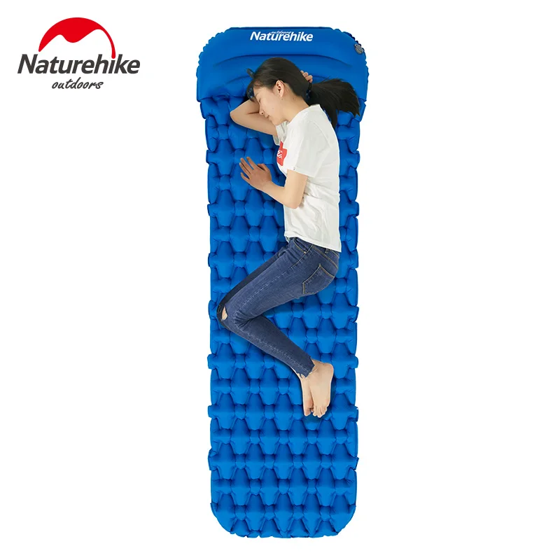 Naturehike Новый Кемпинг коврик Сверхлегкий для сна с подушкой открытый надувной