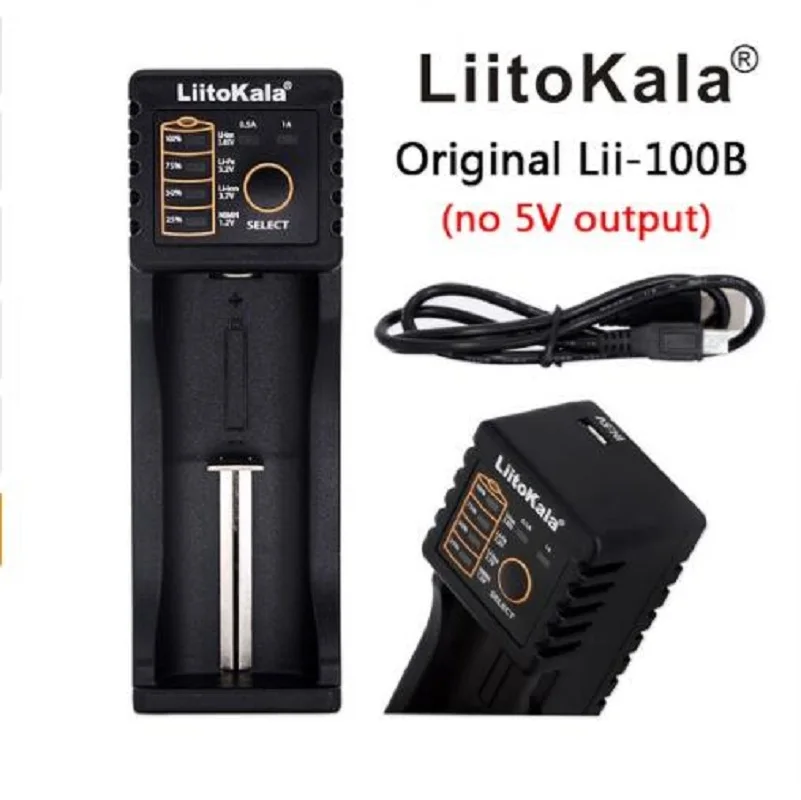 HK LiitoKala Lii 100 B 18650 Батарея Зарядное устройство для 26650 16340 CR123 LiFePO4 1 2 В Ni MH Cd Rechareable (№ 5