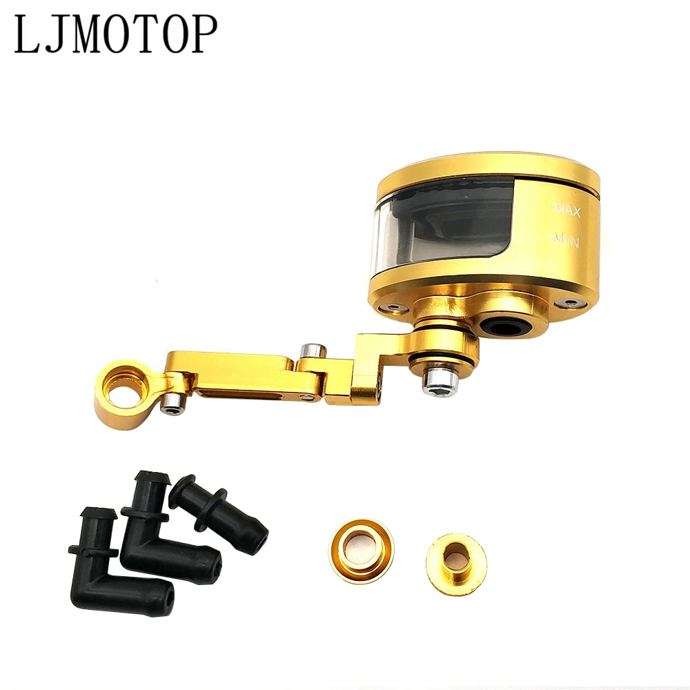 Gold Для KAWASAKI KLX 150 250 KLX250 KLX 450R KDX 125 250 универсальный зажим для переднего тормоза резервуар масло Жидкости чашки+ кронштейн - Цвет: Gold