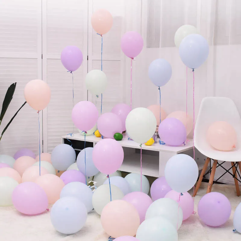 

50pcs/lot 12" mix Colorful Macaron Pink Latex Balloon Celebration Wedding Decorations Happy Birthday Party Supplies