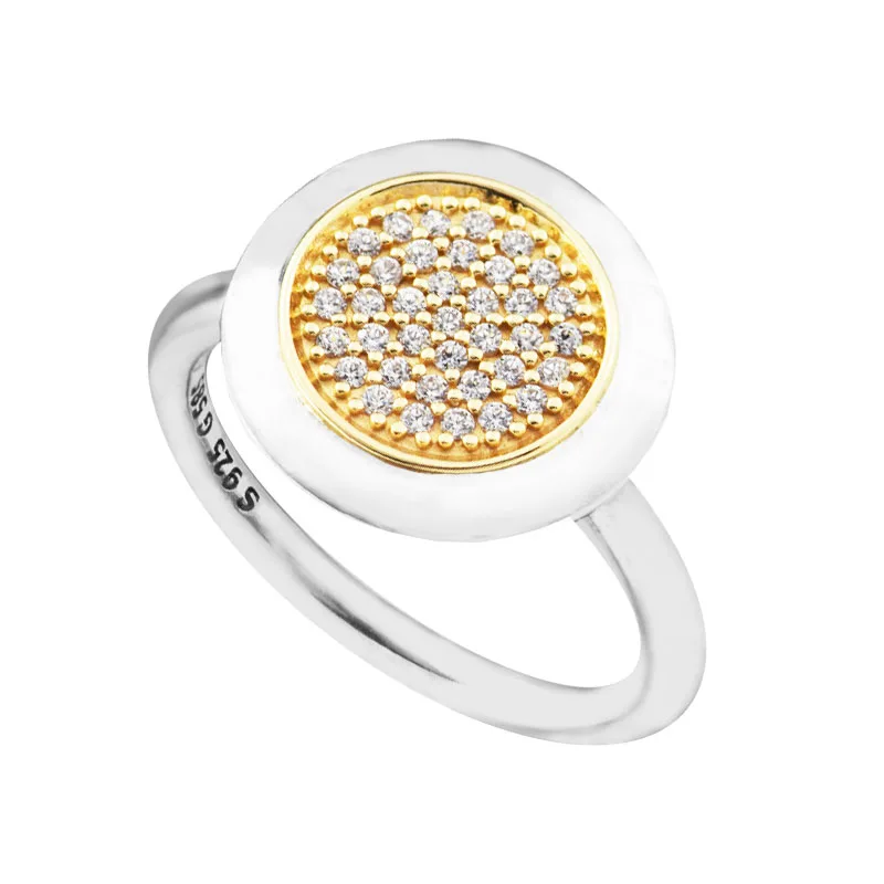 Кольцо печатка с 14 K настоящим золотом стерлингового серебра 925 пробы-ювелирные изделия
