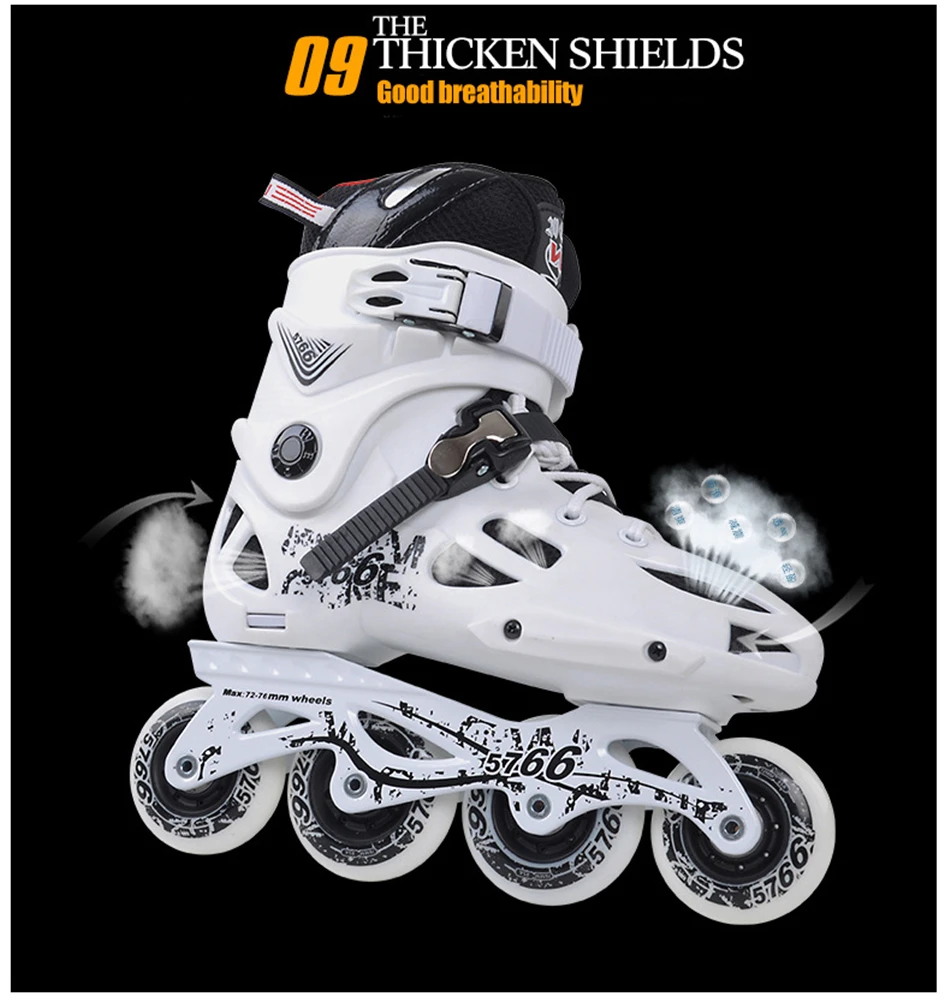 Встроенный Скорость коньки Patine роликовые коньки для обуви FSK слалом Powersliding Quad Коньки Спортивная обувь с роликами хорошего как Seba IA57