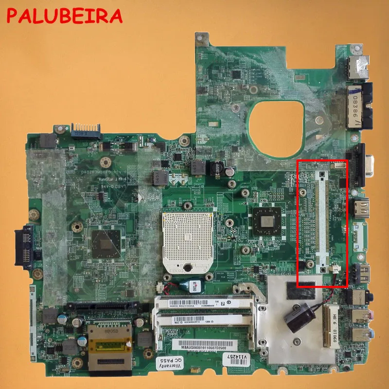 Материнская плата для ноутбука ACER Aspire 6530 6530G 100% протестированная Полная