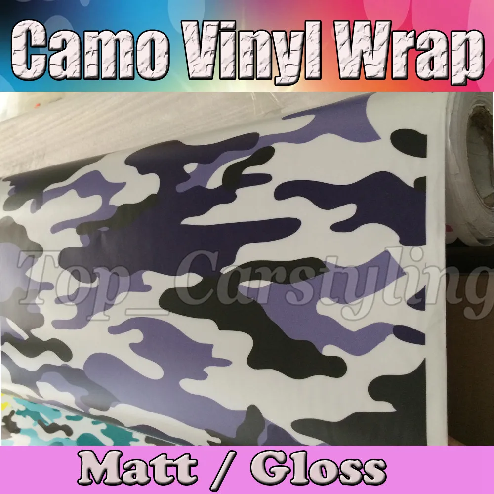 Фиолетовый черный белый снежный камуфляж для автомобиля без пузырьков Ubran Arctic