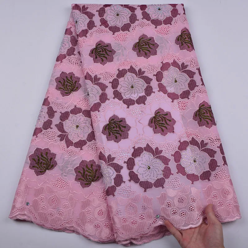 

Swiss Lace Fabric 2018 Swiss Voile Lace In Switzerland High Quality African Dry Cotton Voile Lace Fabric For Women DressA1283