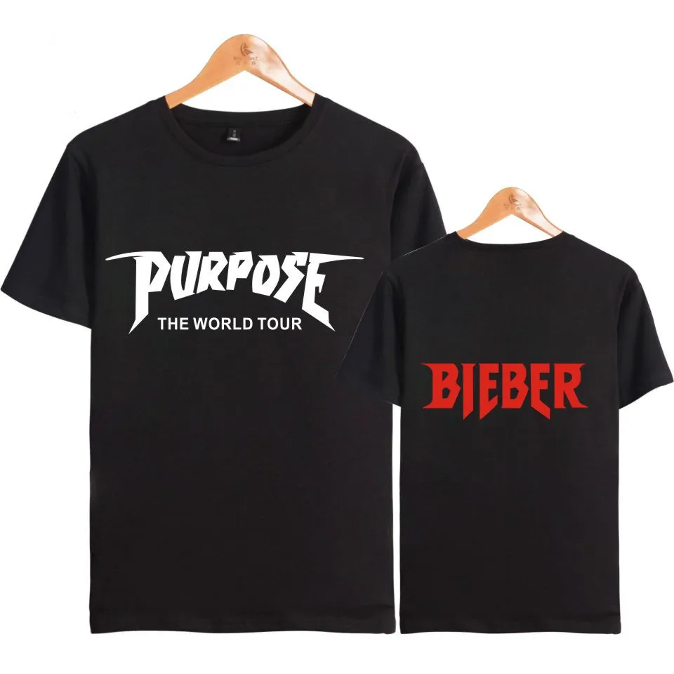 Джастин футболка с изображением Джастина Бибера новый стиль попстар Футболка Kpop