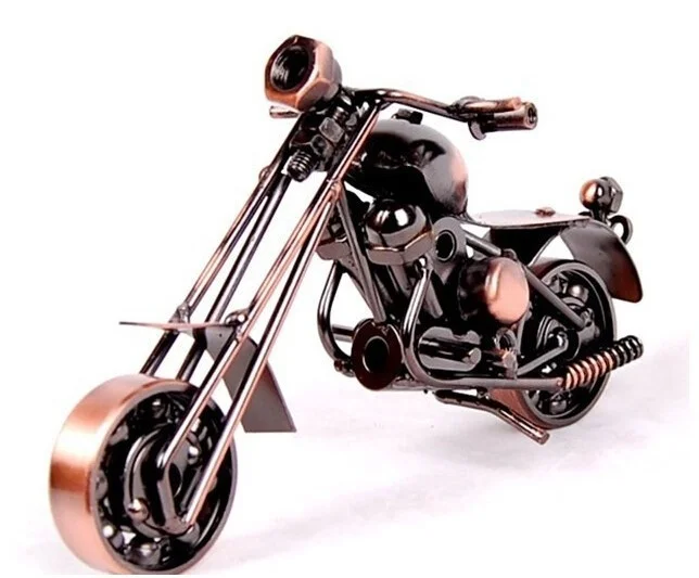 Новинка украшение для дома и офиса Железный мотоцикл ручная работа