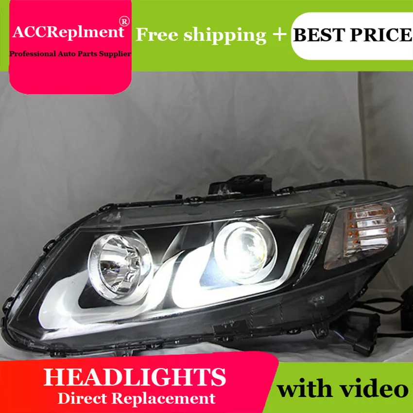 Авто. PRO двойной u-ангельские глазки светодиодный DRL для Honda civic светильник s 2011-2014 Q5