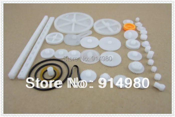 34 шт. много Пластик передач стойки шкив ремень червячная одно-и дважды 8-56 зубов