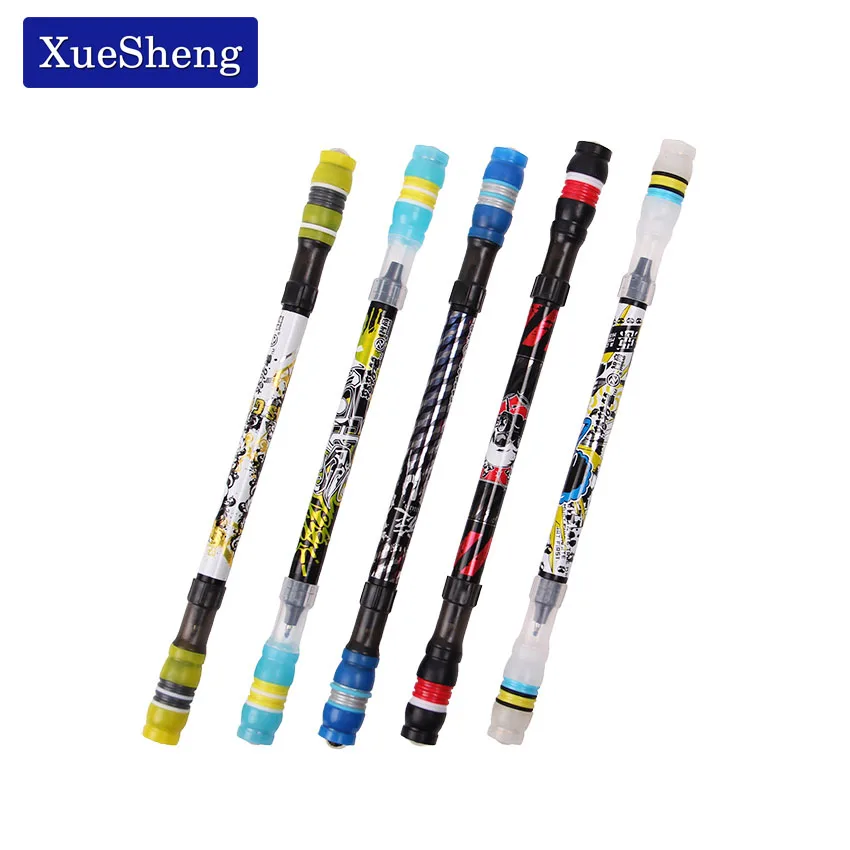 

1 PC Hot Non Slip Coated Spinning Pen Champion Spinning Rolling Pen Ball Point Refill Matting Pen Finger Playing