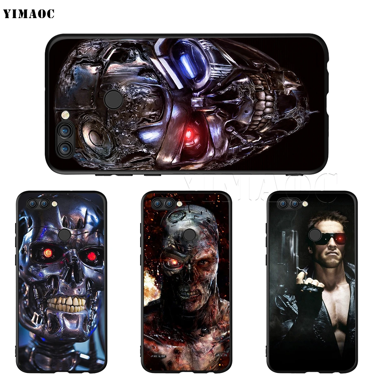 YIMAOC Terminator Schwarzenegger Silicone Case for Huawei Honor 6a 7a 7c 7x 8 9 10 Lite Pro Y6 Prime 2018 2017 | Мобильные телефоны