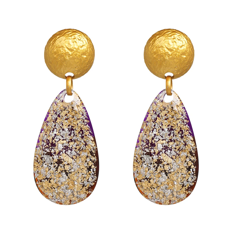 JUJIA Boho za серьги для женщин ювелирные изделия Макси Шарм Акриловые Висячие женские серьги-подвески массивные Brincos