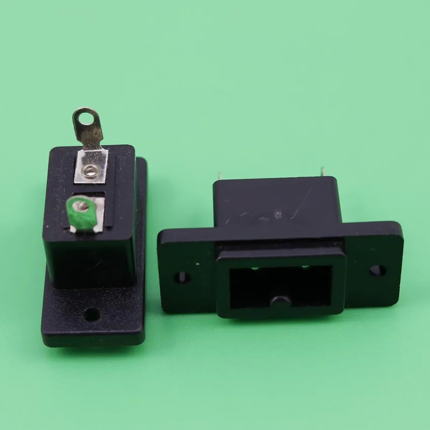 YuXi 1 шт. AC 250 В 2.5A 2P IEC60320 C12 штепсельная вилка черного цвета | Электроника