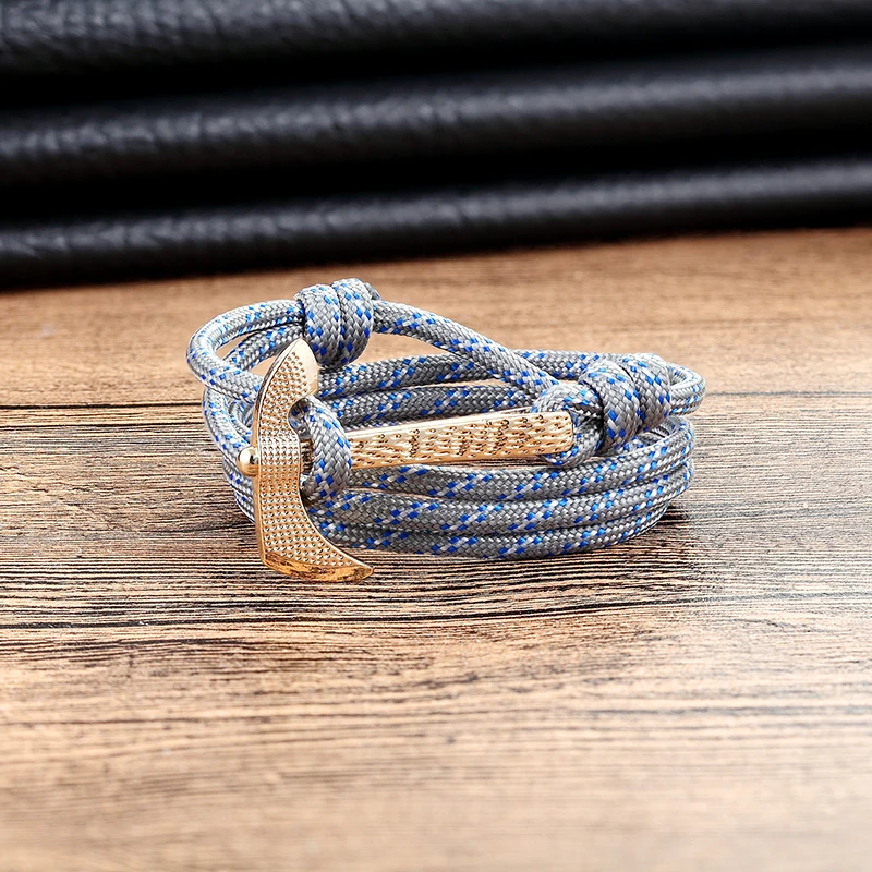 LIVVY new alloy ax bracelet multi-layer nylon rope men and women friendship high-quality men's jewelry gifts | Украшения и
