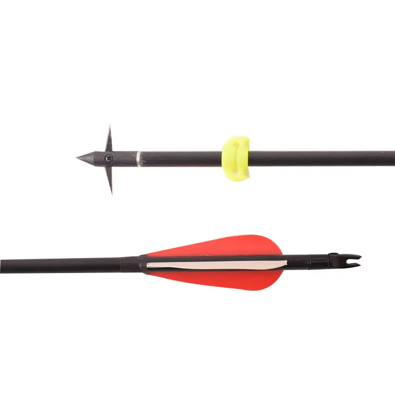 6 шт Охотный арбалет с употреблением желтого зубчика-стрельба из лука болты 82 см