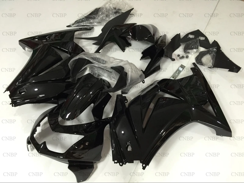 EX 250 2008 - 2014 комплекты для тела Ninja 250R 2010 Обтекатели глянцевые черные | Дом и сад