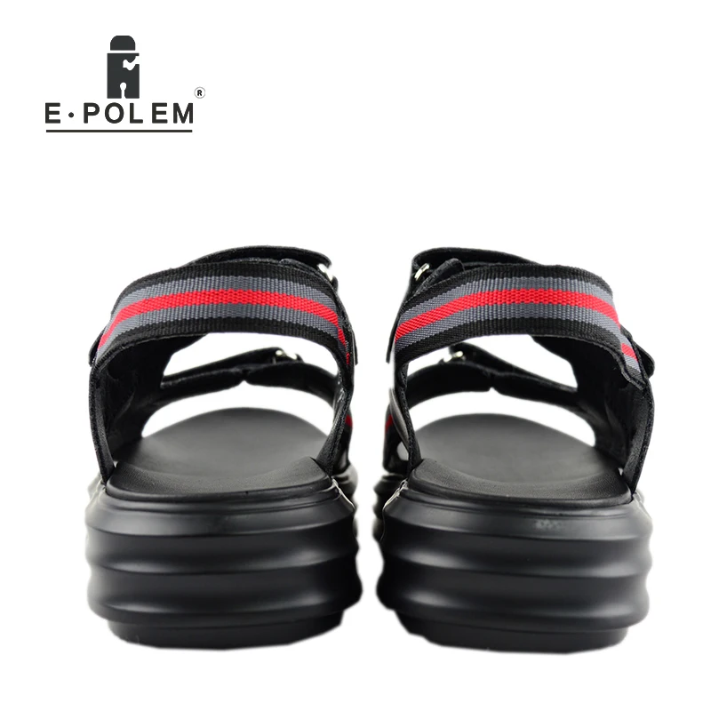 Новые модные дизайнерские мужские сандалии брендовые кожаные шлепанцы для