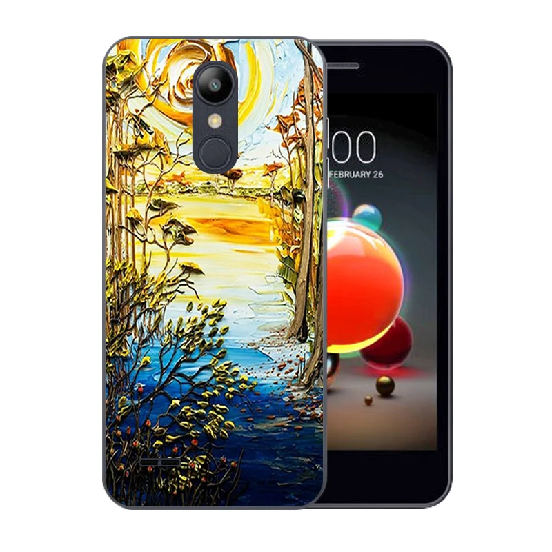 5 0 &quotдля Capa LG K9/K8 2018 Роскошные ТПУ чехлы для телефонов с рисунком Ван Гога K 9 8
