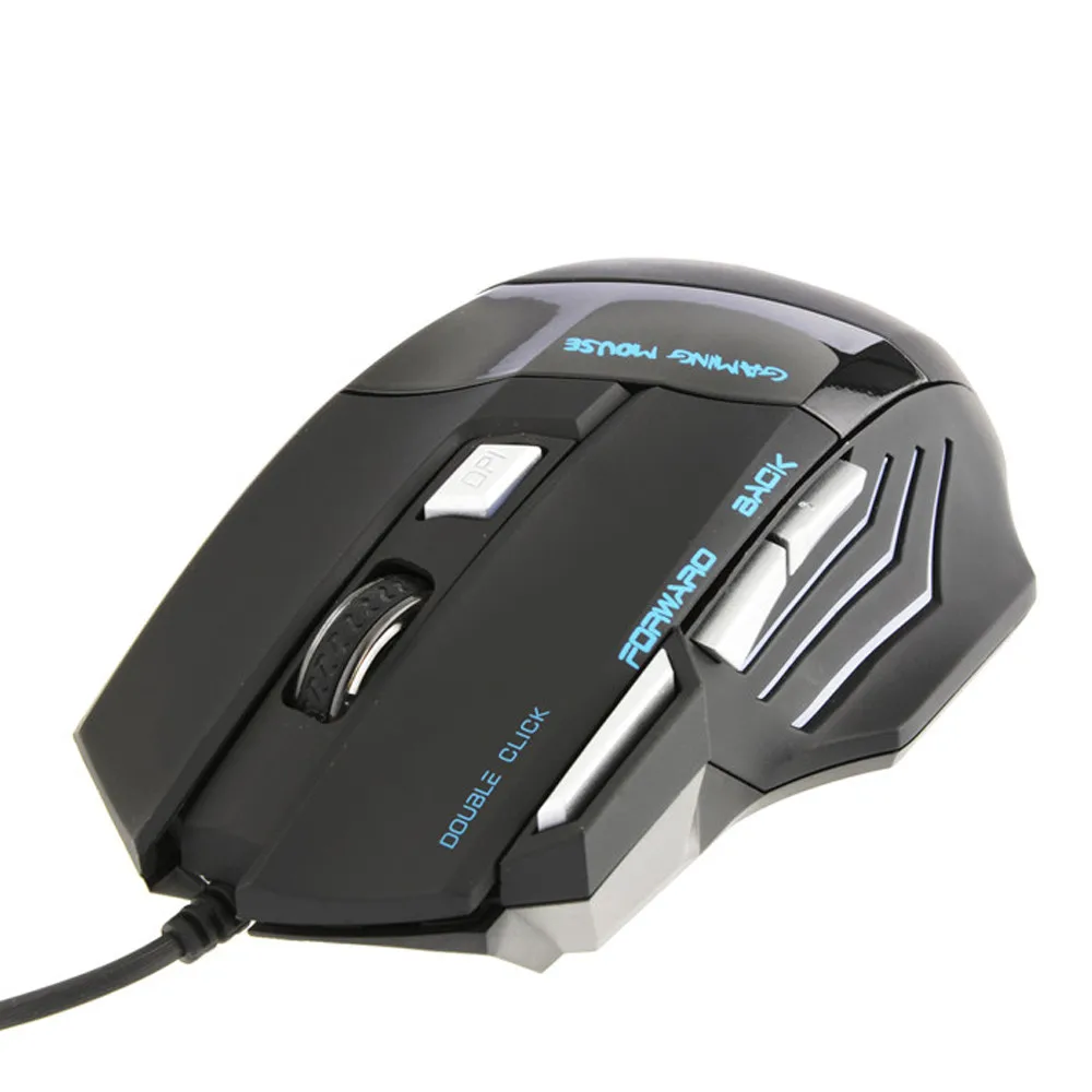 Продвижение 3200DPI Проводная игровая мышь светодиодный оптический 7D USB Pro Gamer