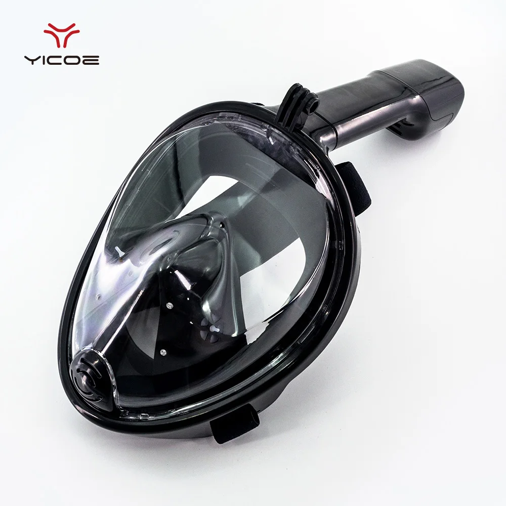 Маска для плавания и дайвинга очки подводного с полным лицом стеклянный набор Gopro