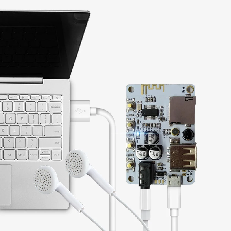 Bluetooth аудио приемник 5 В MP3 U дисковый усилитель DIY автомобильный хост USB декодер