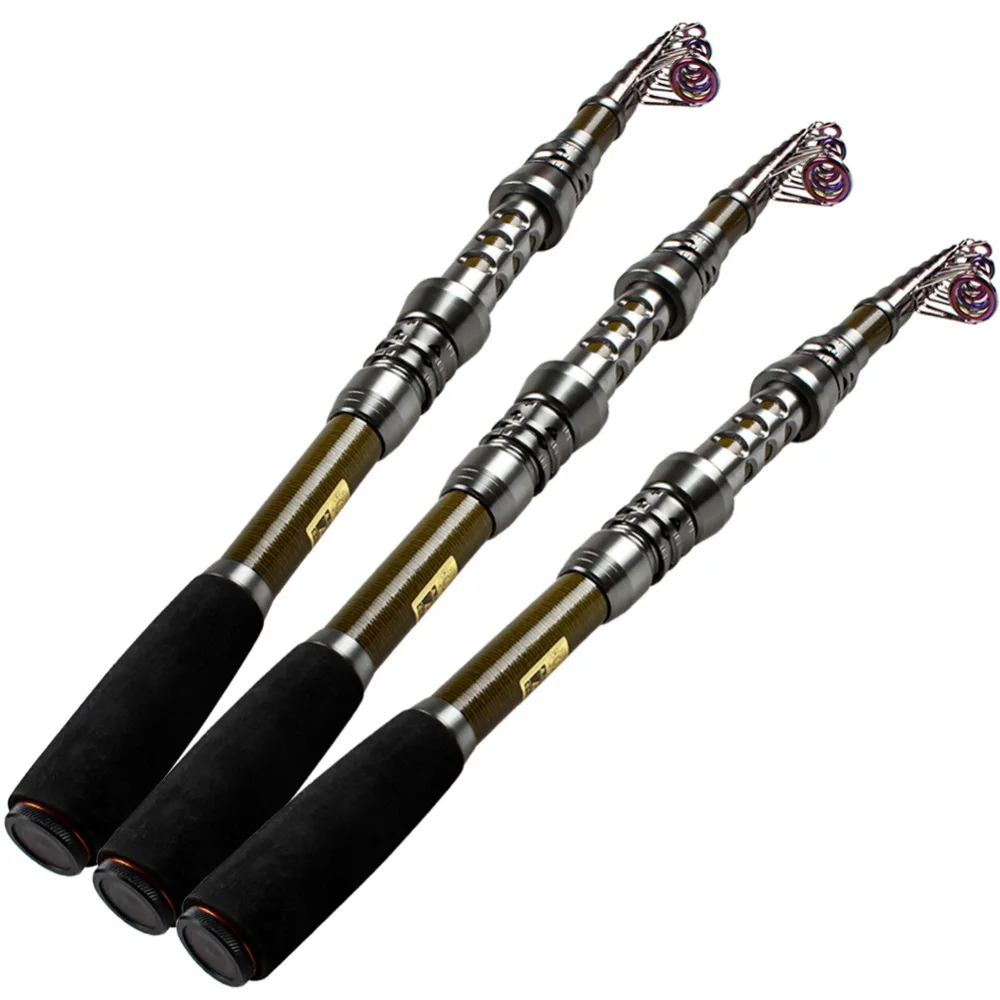 Spinning Fishing Rod 1.8m-3.3m Feeder Carbon Fiber Telescopic Set with Reel Travel Carp Fish Pole Bamboo Tackles | Спорт и