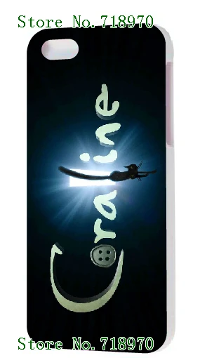 2015 new Coraline &amp the Secret Door white soft TPU cases for iphone 4 4s +phone screen film |