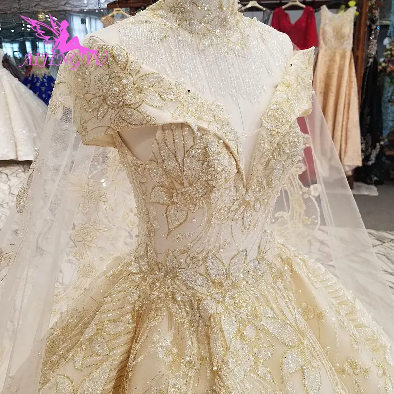 

AIJINGYU Custom Design Wedding Gown Plus Size Dresses Vintage Lace Ball Tulle Romantic Gowns Vintage Wedding Dress
