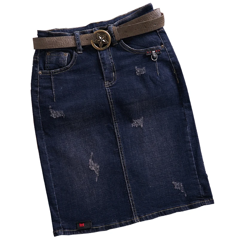 Женская джинсовая юбка новинка весны-лета 2020 модная Облегающая трапециевидной