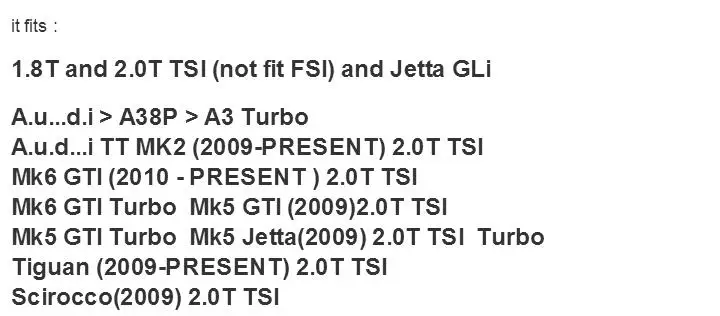 Глушитель турбо удалить для A3/A2/A38P/Golf GTI/mk2/mk5/mk6/tiguan/Scirocco/TT/2.0TSI глушитель турбо удалить