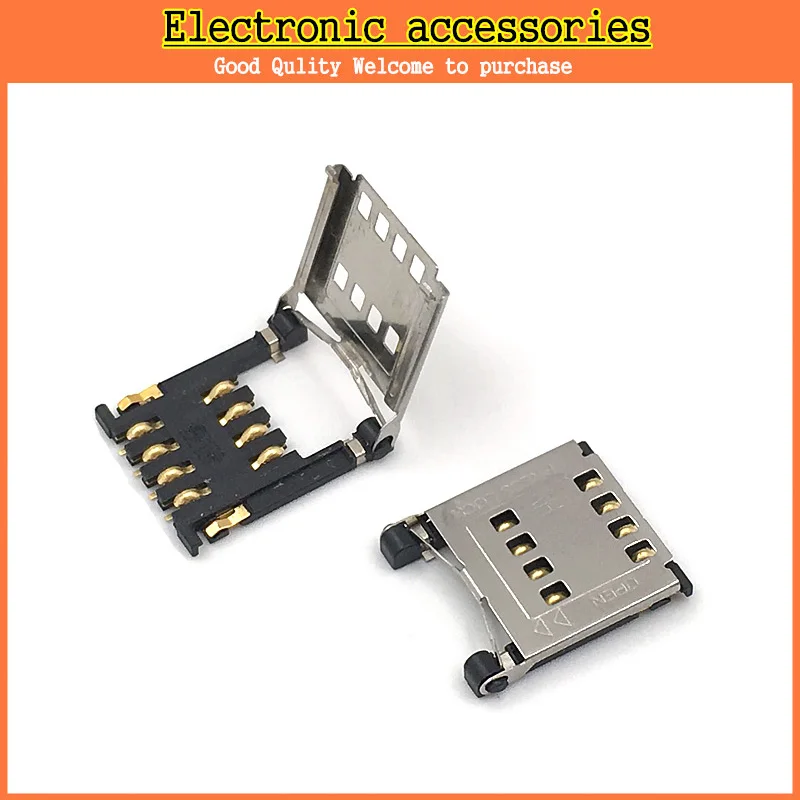 Новый Флип разъем для маленьких карт памяти слот SIM карты MICRO 8P 8 контактов