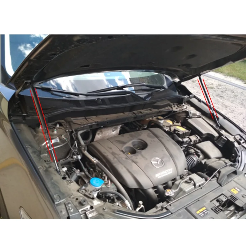 2 шт./компл. для Mazda Cx 5 Cx5 KF 2017 2018 подъемник передней капота крышка двигателя