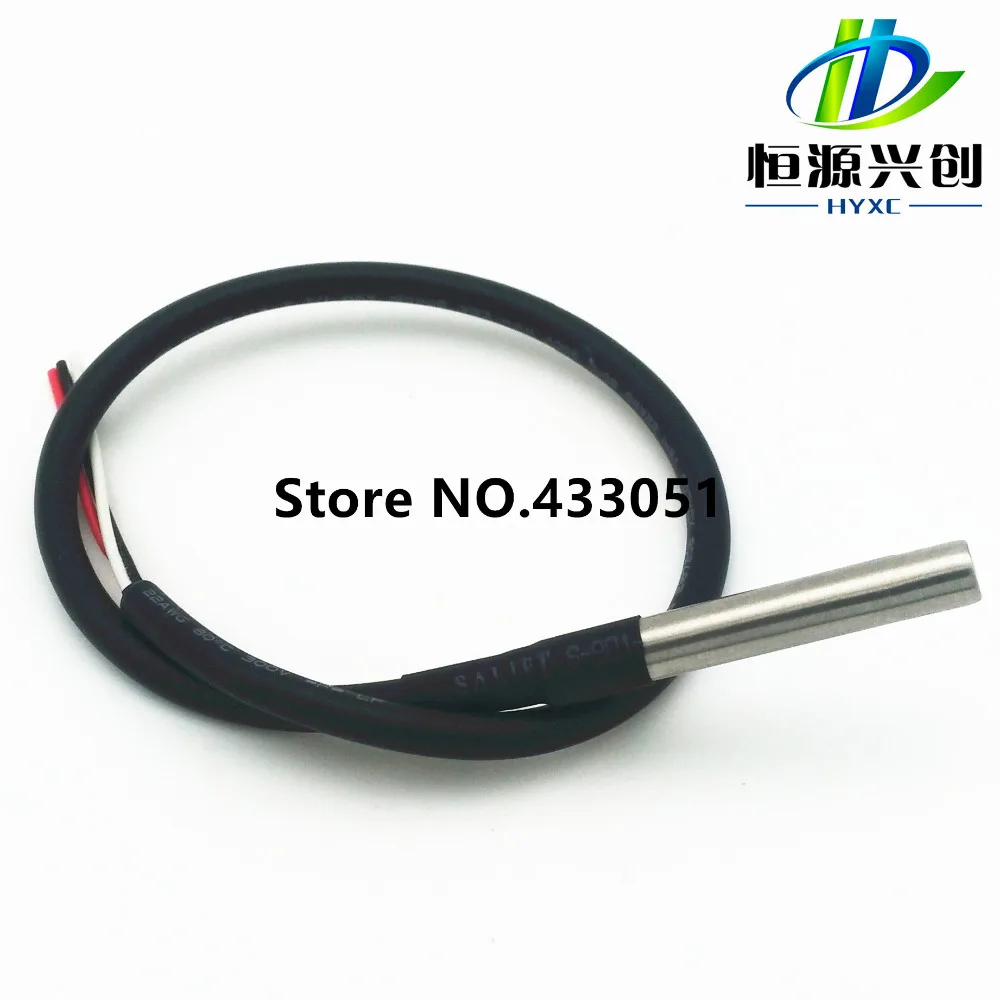 Digital Temperature Temp Sensor Probe DS18B20 For Thermometer 30cm Waterproof Free shipping signal output | Инструменты