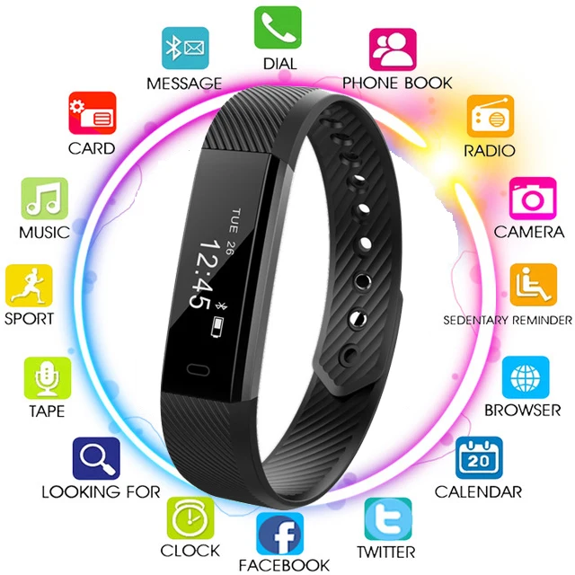 Смарт браслеты фитнес трекер счетчик шагов Браслет Шагомер Спорт Bluetooth Smartband