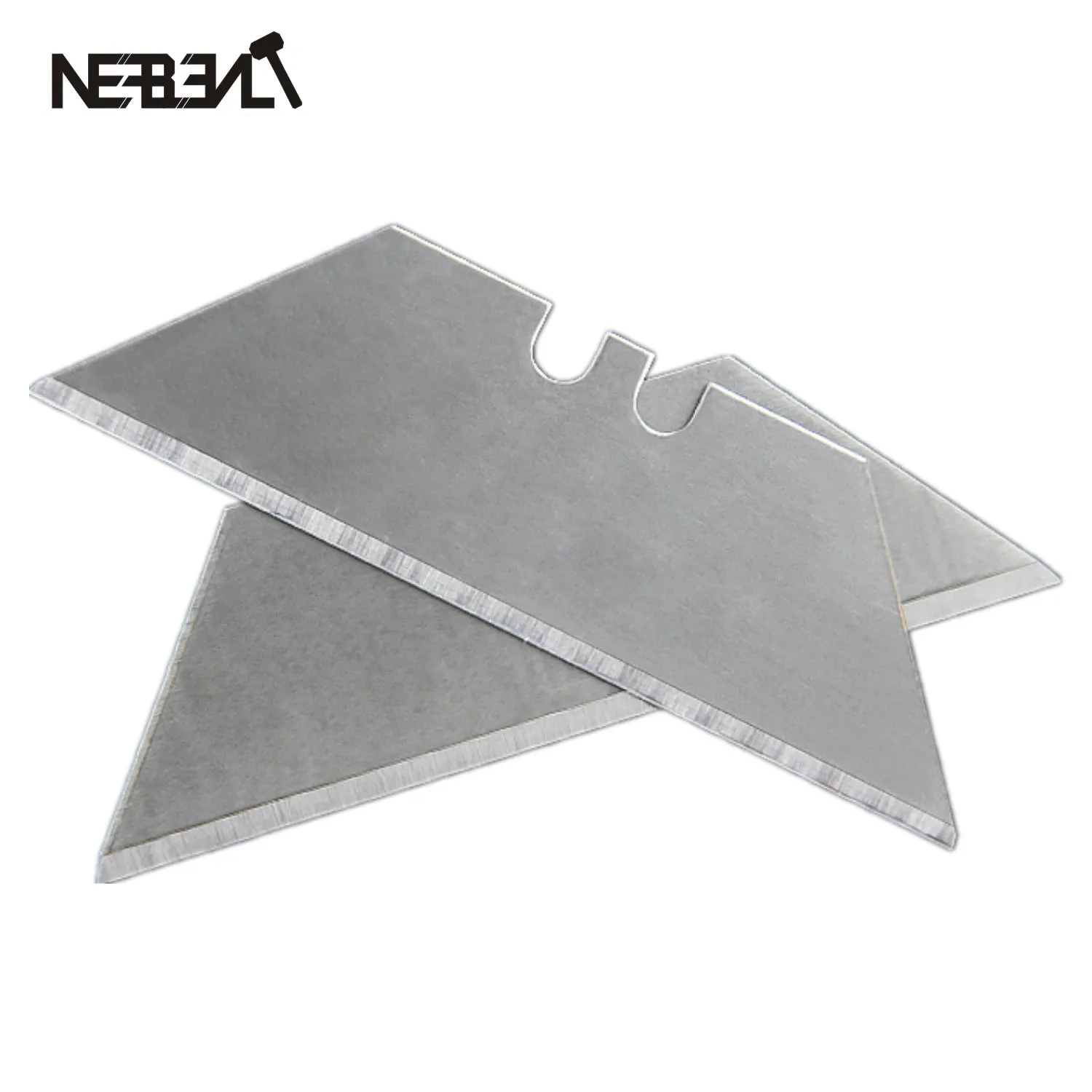 Hoja de corte trapezoidal plegable, cortador de alfombras, utilidad reemplazable, cuchillo de electricista especial, hoja en T, 10 Uds.